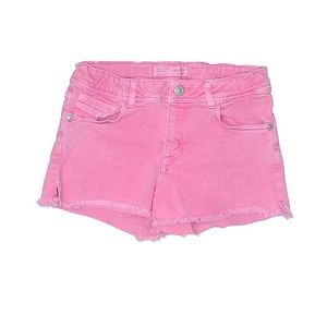 ZARA pink distressed shorts
